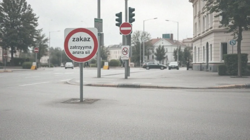 Czy skrzyżowanie odwołuje zakaz zatrzymywania się?