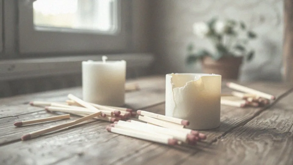 Jakie zapałki można używać do podpalenia knotów świec?