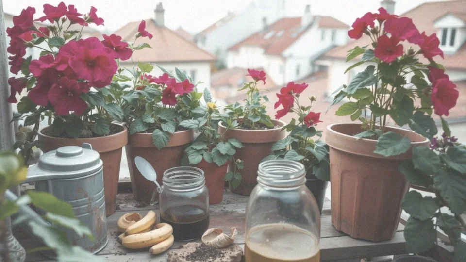 Jakie inne domowe nawozy mogą być skuteczne dla pelargonii?