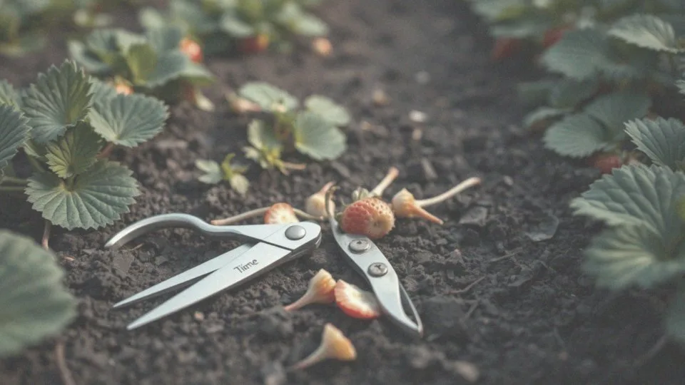 Jakie narzędzia są najlepsze do przycinania pędów truskawek?