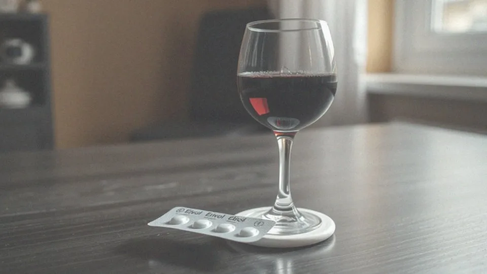 Jakie działania niepożądane mogą wystąpić przy jednoczesnym spożywaniu alkoholu i Ebivolu?