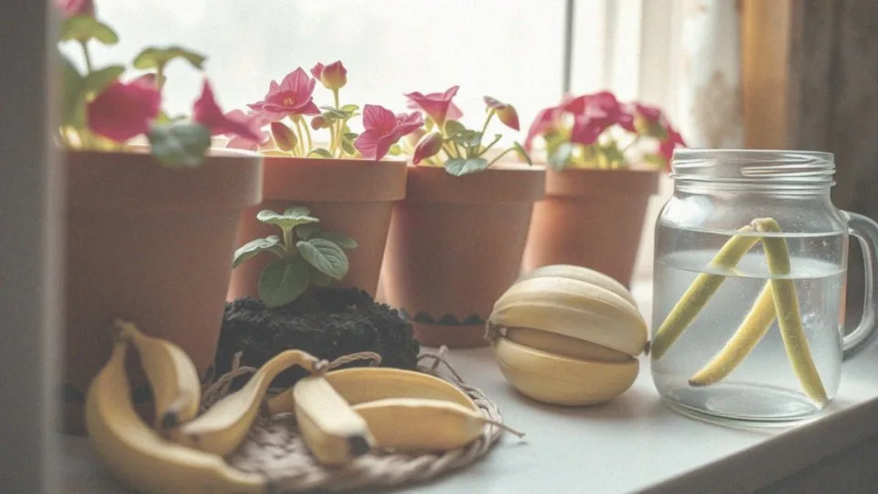 Jak przygotować domowy nawóz z skórek bananów do pelargonii?